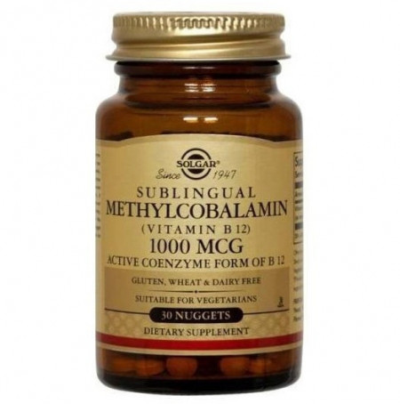 Methylcobalamin (Vitamina B12) 1000 mcg Solgar 30 tablete