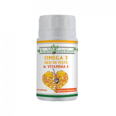 Omega 3 ulei de peste 500 mg 60 capsule Health Nutrition