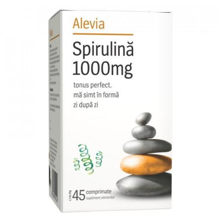 Spirulina 1000 mg Alevia 45 comprimate
