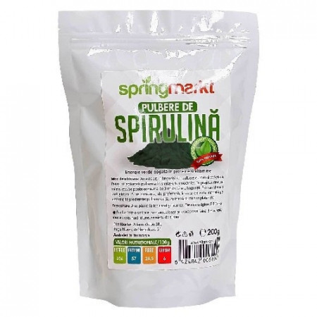 Spirulina Pulbere Adams Vision 200 g