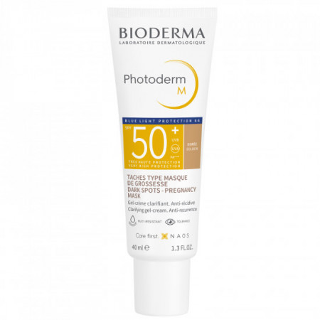 Gel-crema protectie solara coloranta Photoderm M SPF 50+, Bioderma