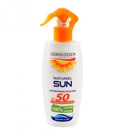 Lotiune de protectie solara SPF 50, Gerocossen Natural Sun