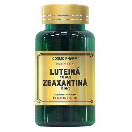 Luteina 10 mg si Zeaxantina 2 mg Cosmopharm Premium