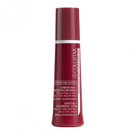 Spray fixativ multi-activ pentru par deteriorat Collistar Reconstructing Replumping Fix-Active Spray, 100 ml