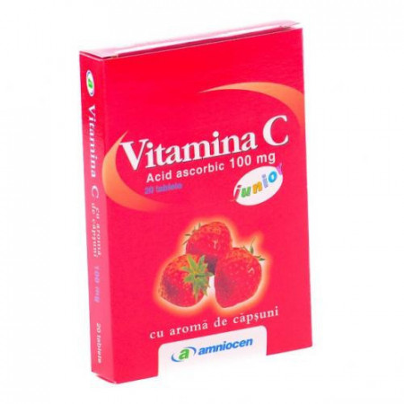 Vitamina C Junior 100 mg 20 tablete Amniocen