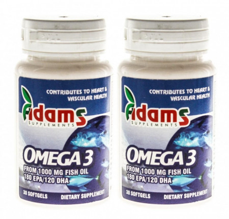 Omega 3 ulei de peste Adams Vision capsule