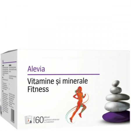 Vitamine și minerale Fitness, 60 plicuri, Alevia