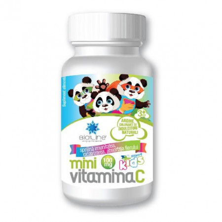 Mini Vitamina C 100 mg Helcor 30 comprimate de supt