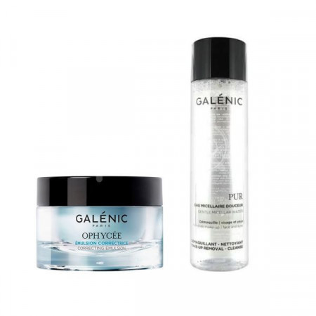 Pachet Galenic Ophycee emulsie corectoare antirid ten normal-mixt 50 ml + Galenic Pur Apa Micelara 200 ml