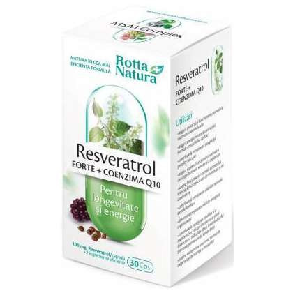 Resveratrol Forte plus Coenzima Q10 Rotta Natura 30 capsule