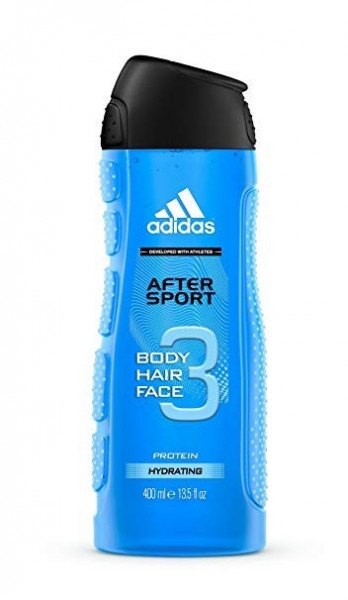 Adidas After Sport gel de dus body, hair & face 400 ml
