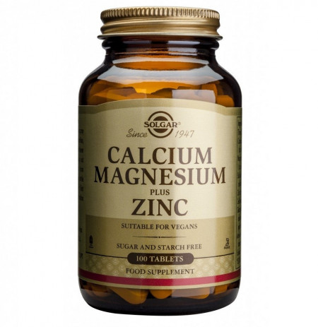 Calcium Magnesium + Zinc Solgar 100 tablete