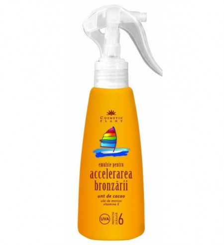 Emulsie pentru accelerarea bronzarii cu unt de cacao SPF 6 Cosmetic Plant
