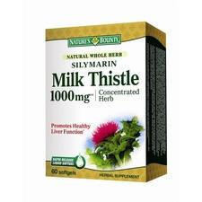 Silimarin Milk Thistle 1000 mg Natures Bounty 60 comprimate