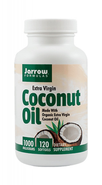Ulei de cocos Extra Virgin Jarrow 120 capsule Secom
