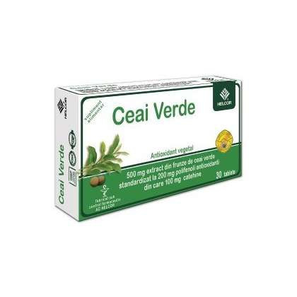 Ceai verde 500 mg Helcor 30 tablete