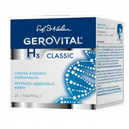 Crema intensiv hidratanta de zi Gerovital H3 Classic
