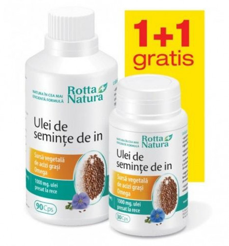 Ulei de seminte de in Rotta Natura capsule