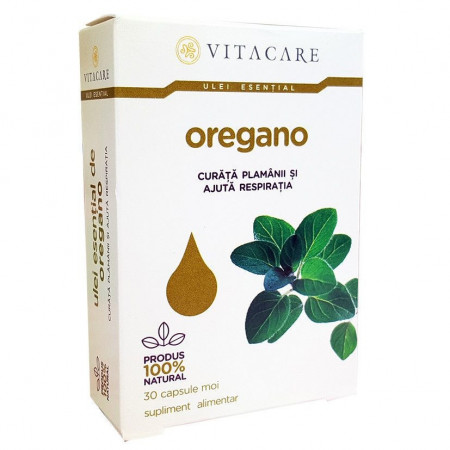 Ulei esential de Oregano Vitacare 30 capsule