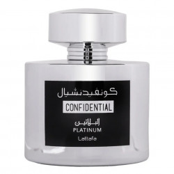 Lattafa Perfumes Confidential Platinum Apa de Parfum, Barbati, 100ml