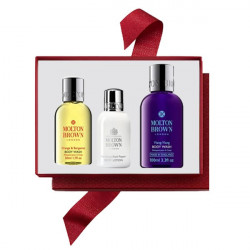 Set Cadou Molton Brown Gel de dus Relaxing Ylang-Ylang 100 ml + Gel de dus Orange & Bergamot 50 ml + Lotiune de corp Heavenly gingerlily 30 ml
