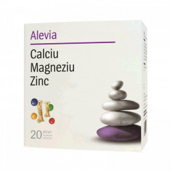 Calciu Magneziu Zinc 20 plicuri Alevia