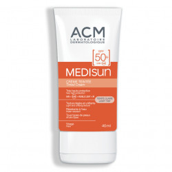 Cremă colorata pentru protectie solara cu SPF 50+ Light Tint Medisun, ACM