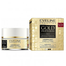 Crema de fata cu efect de lifting si fermitate Eveline Cosmetics Gold Peptides 50+, 50 ml