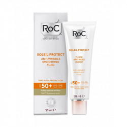 Crema de protectie solara antiage SPF50, Roc Soleil Protect Anti-Wrinkle Fluid, 50ml