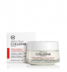 Crema iluminatoare Collistar cu vitamina C, Attivi Puri® Vitamin C + Ferulic Acid Cream