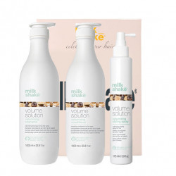 Kit pentru par fin si subtire Milk Shake Volume Solution Sampon 1000 ml + Balsam 1000 ml + Tratament 175 ml