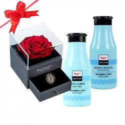 Set cadou Aquolina Icing Sugar, Cutie Tip Sertar cu Trandafir Criogenat