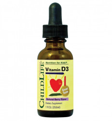 Vitamina D3 picături copii 500UI Childlife Essentials, 30 ml, Secom