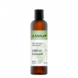 Gel de dus Calmant cu CBD & Lavanda, 250ml Zanna
