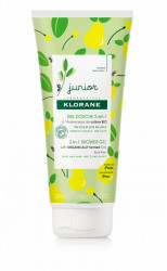 Gel pentru par si corp Klorane Junior cu aroma de pere