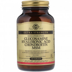 Glucozamina, Acid Hialuronic, Condroitina si MSM Solgar 60 tablete