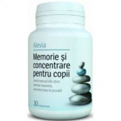 Memorie si concentrare pentru copii Alevia 30 comprimate