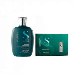 Set Alfaparf Semi Di Lino Reconstruction cu 250 ml Sampon + 6x13 ml fiole de reconstructie