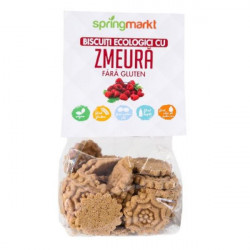 Biscuiti Ecologici cu Zmeura, fara gluten, 100gr