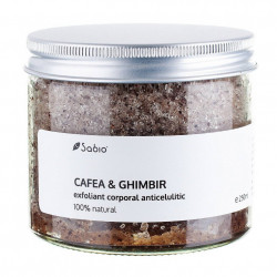 Exfoliant anticelulitic cu cafea si ghimbir Sabio, 250 ml