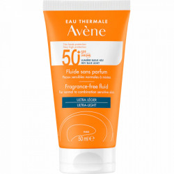 Fluid cu protectie solara pentru piele normala si mixta, fara parfum Avene SPF 50+ TRIASORB, 50 ml