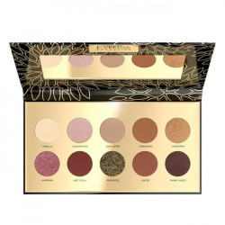 Paleta de farduri Eveline Cosmetics Spicy Cocoa 10 nuante