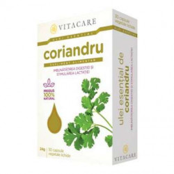 Ulei esential de Coriandru Vitacare 30 capsule