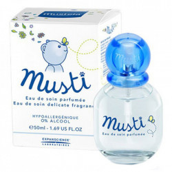 Apa de ingrijire parfumata Musti, Mustela