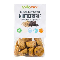 Biscuiti Ecologici de Multicereale cu Ciocolata si Ovaz, 100gr