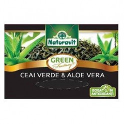Ceai Verde cu Aloe Vera Naturavit 15 plicuri
