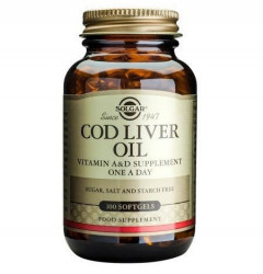 Cod Liver Oil (Ulei din ficat de cod) Solgar 100 capsule