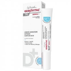 Crema hidratare intensa contur de ochi Gerovital H3 Derma+, 15 ml