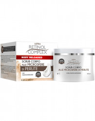 Scrub de corp cu microsfere de roca perilica si ulei de avocado Retinol Complex 250ml.