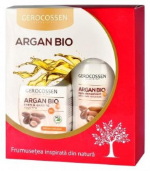 Set Cadou Argan Bio - Crema Hidratanta 25+ Gerocossen 50 ml + Lapte demachiant 200 ml